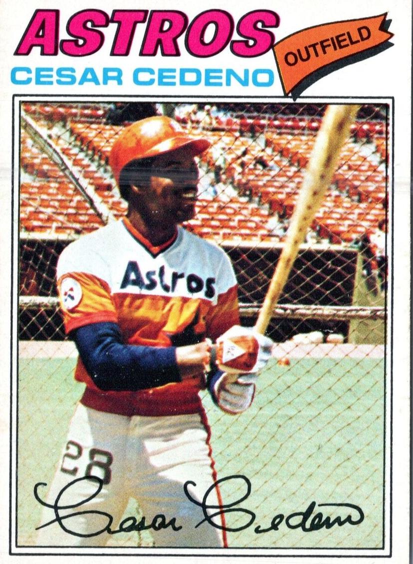1977 O-Pee-Chee Baseball Cesar Cedeno #131 PSA 9