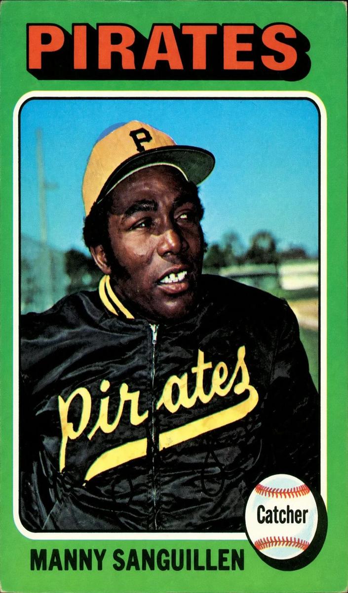 1975 Topps Mini Baseball Manny Sanguillen #515