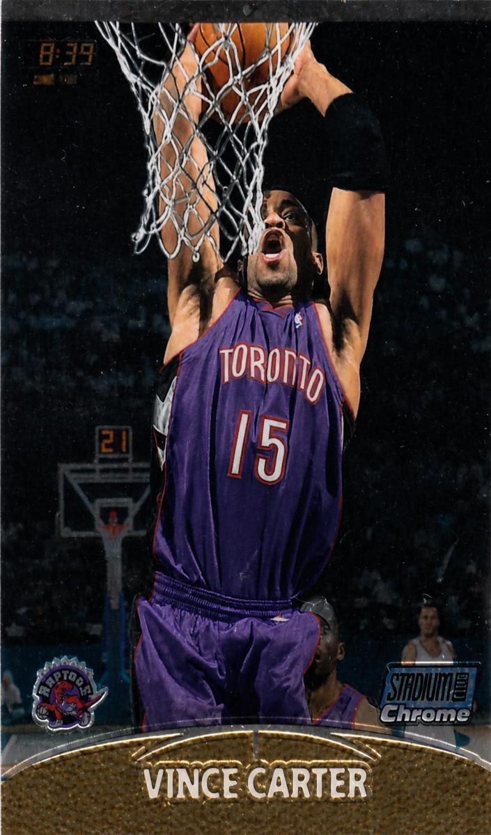 1999 Topps Stadium Club Chrome Basketball Vince Carter #50