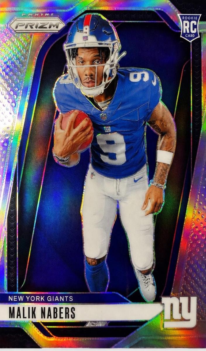 2024 Panini Prizm Football Silver Malik Nabers #28 PSA 10