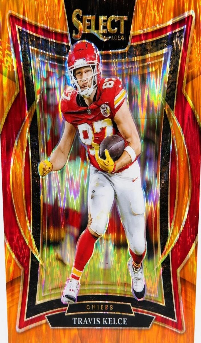 2024 Panini Select Football Orange Shock Travis Kelce #97
