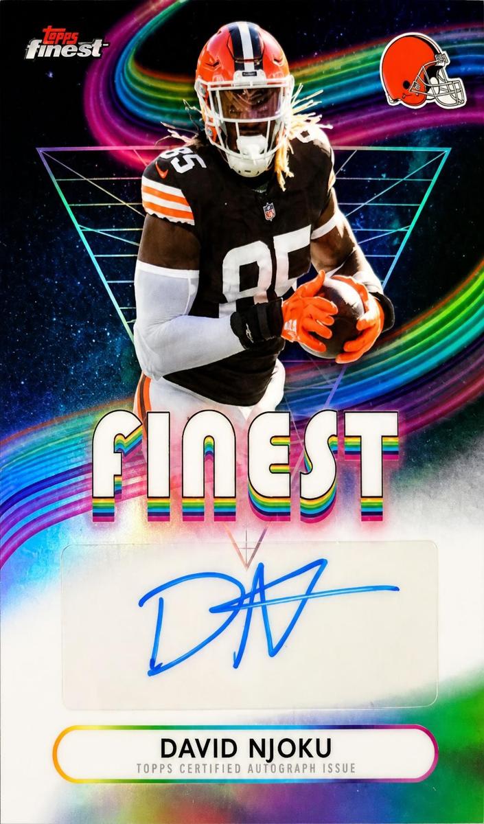 2025 Topps Finest Football David Njoku #FA-DN