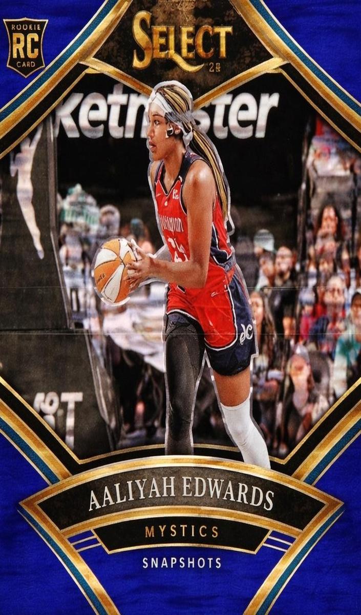 2024 Panini Select WNBA Basketball Blue Flash Aaliyah Edwards #7 PSA 10