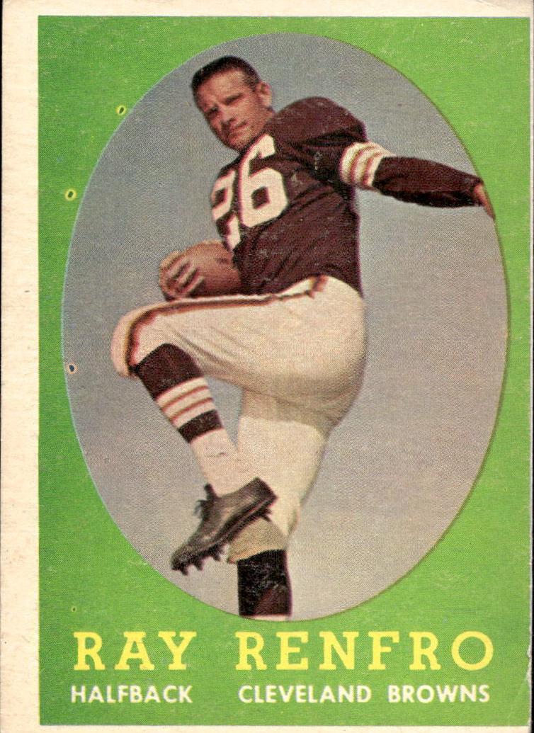 1958 Topps Football Ray Renfro #17 PSA 7