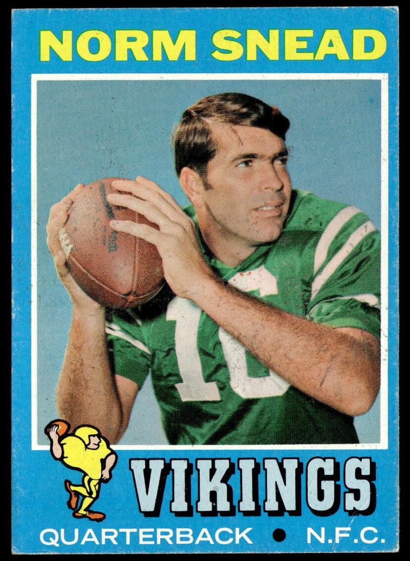 1971 Topps Football Norm Snead #184 PSA 8