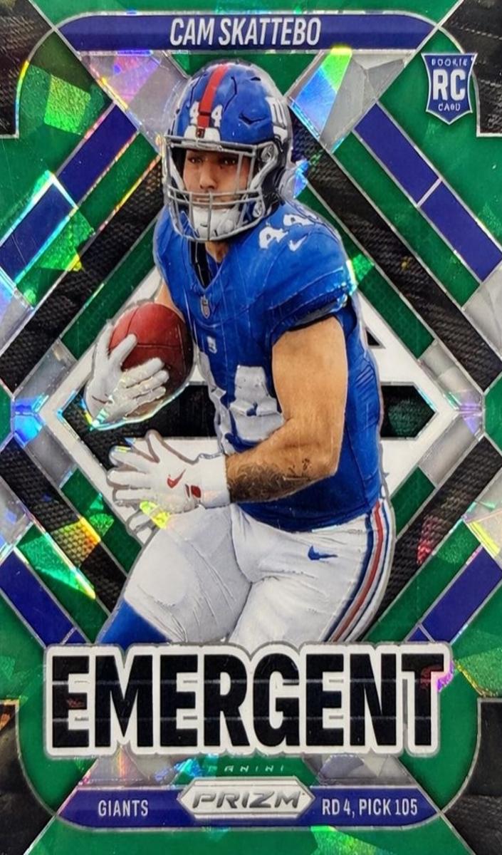 2025 Panini Prizm Football Green Ice Cam Skattebo #1