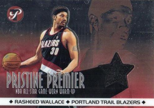 2001 Topps Pristine Basketball Rasheed Wallace #PR-RW