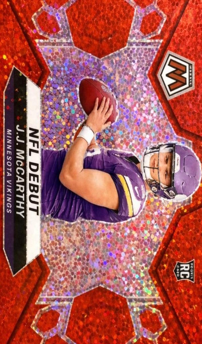 2024 Panini Mosaic Football Red Sparkle J.J. McCarthy #275 BGS 9.5