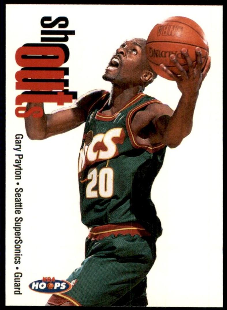 1998 Hoops Basketball Gary Payton #23SO PSA 9