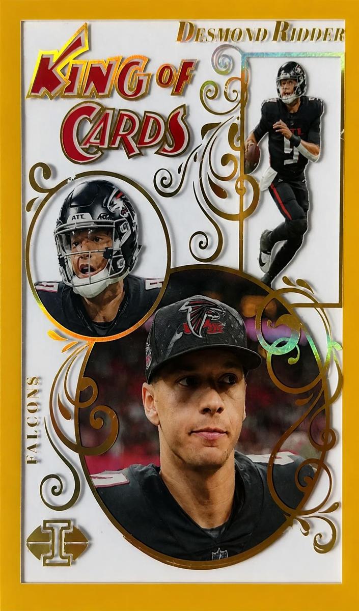 2023 Panini Illusions Football Gold Desmond Ridder #7