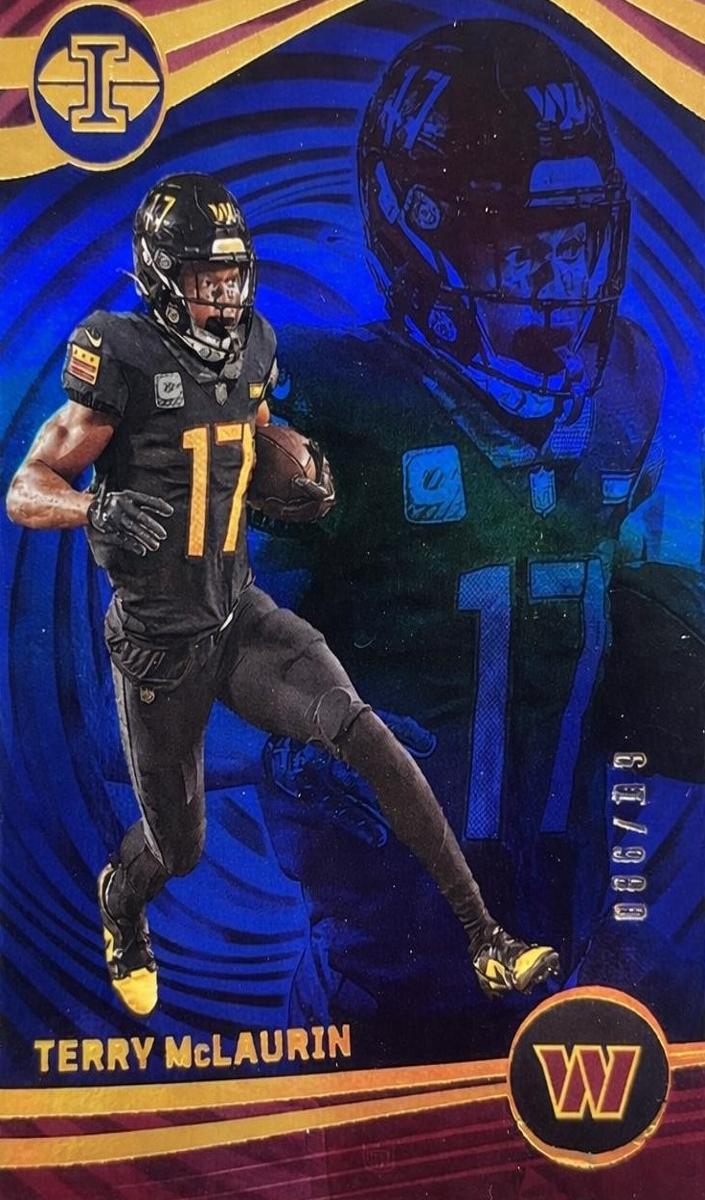 2023 Panini Illusions Football Trophy Collection Blue Terry McLaurin #97