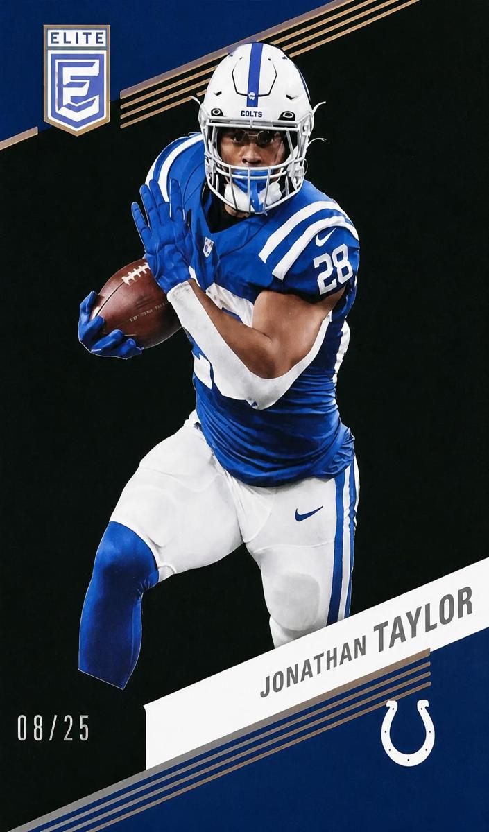 2023 Donruss Elite Football Black Jonathan Taylor #55