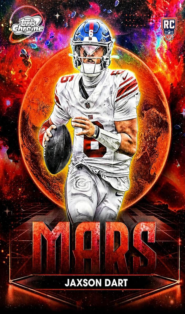 2025 Topps Cosmic Chrome Football Mars Jaxson Dart #PPMA-JD