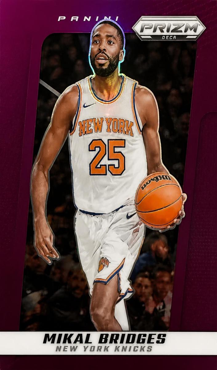 2024 Panini Prizm Deca Basketball Purple Mikal Bridges #43