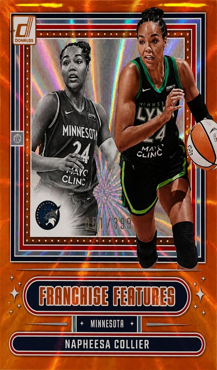 2025 Panini Donruss WNBA Basketball Orange Laser Napheesa Collier #1