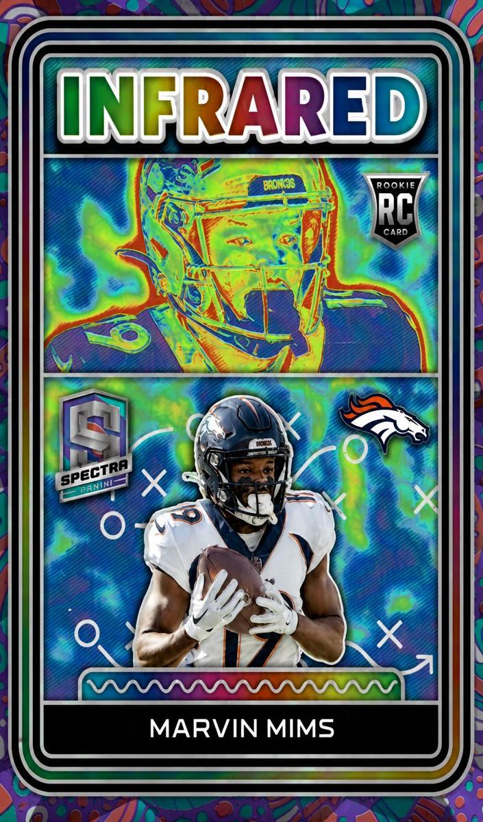 2023 Panini Spectra Football Psychedelic Marvin Mims #I-MM