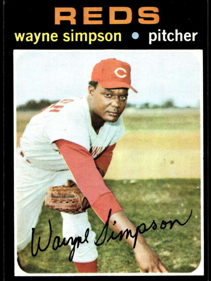 1971 Topps Baseball Wayne Simpson #339 PSA 7.5