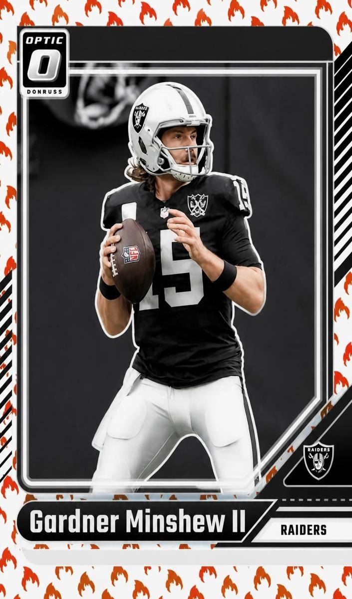 2024 Donruss Optic Football Fire Gardner Minshew II #100