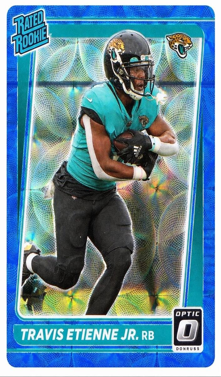 2021 Donruss Optic Football Blue Scope Travis Etienne Jr. #214