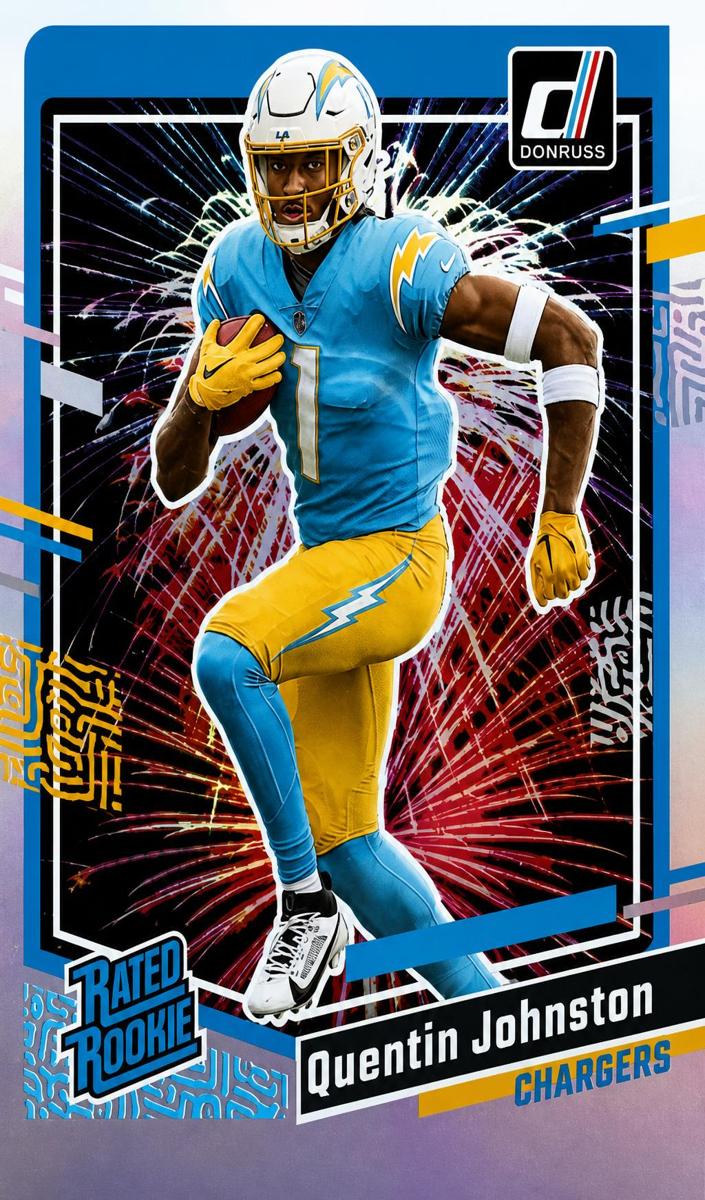 2023 Panini Donruss Football Quentin Johnston #353 PSA 9