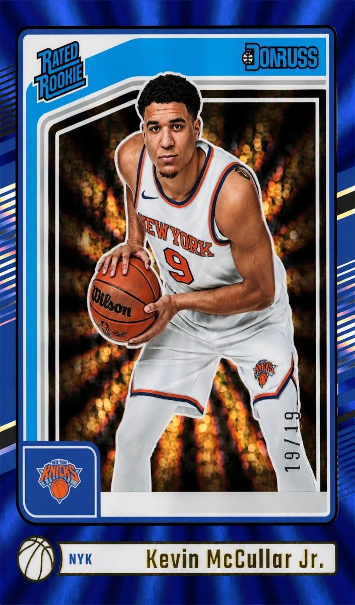 2024 Panini Donruss Basketball Holo Blue Laser Kevin McCullar Jr. #248