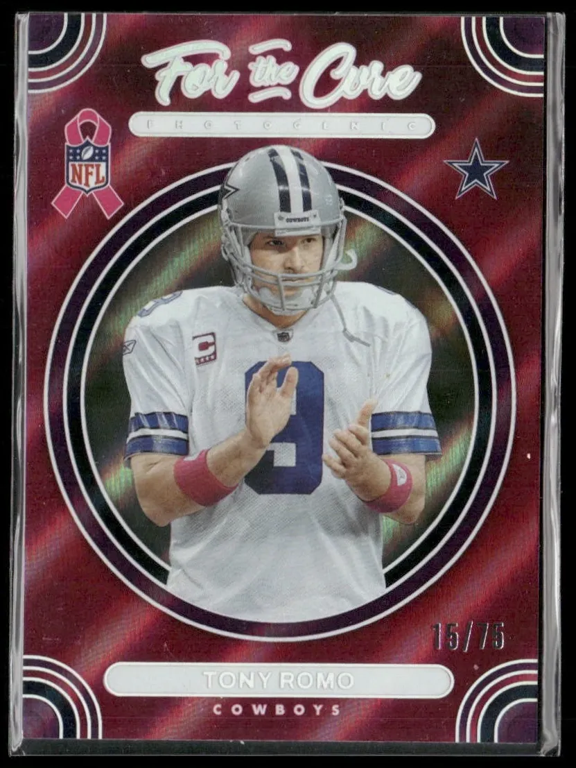 2024 Panini PhotoGenic Football Purple Tony Romo #FTC-TRO PSA 9
