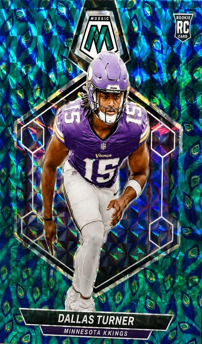 2024 Panini Mosaic Football Choice Peacock Dallas Turner #317