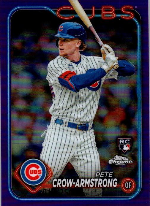 2024 Topps Chrome Baseball Purple Pete Crow-Armstrong #16