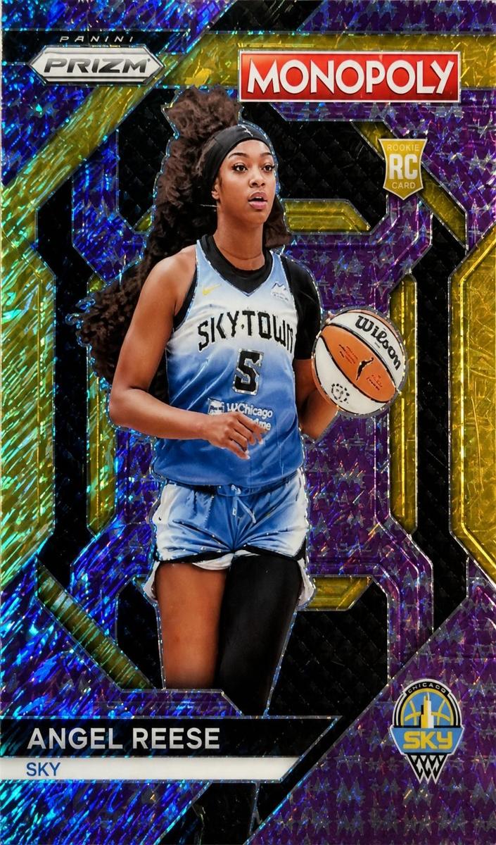 2024 Panini Prizm Monopoly WNBA Basketball Purple Millionaire Shimmer Angel Reese #WNBA16