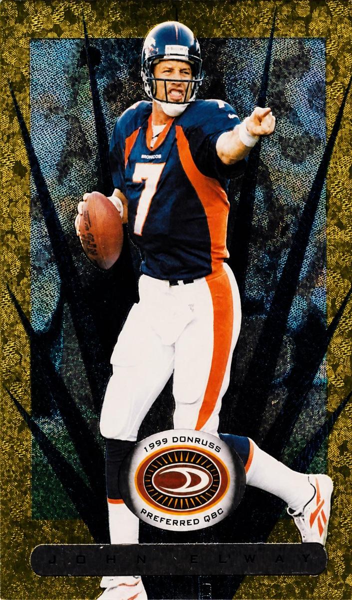 1999 Donruss Preferred QBC Football John Elway #87 PSA 8