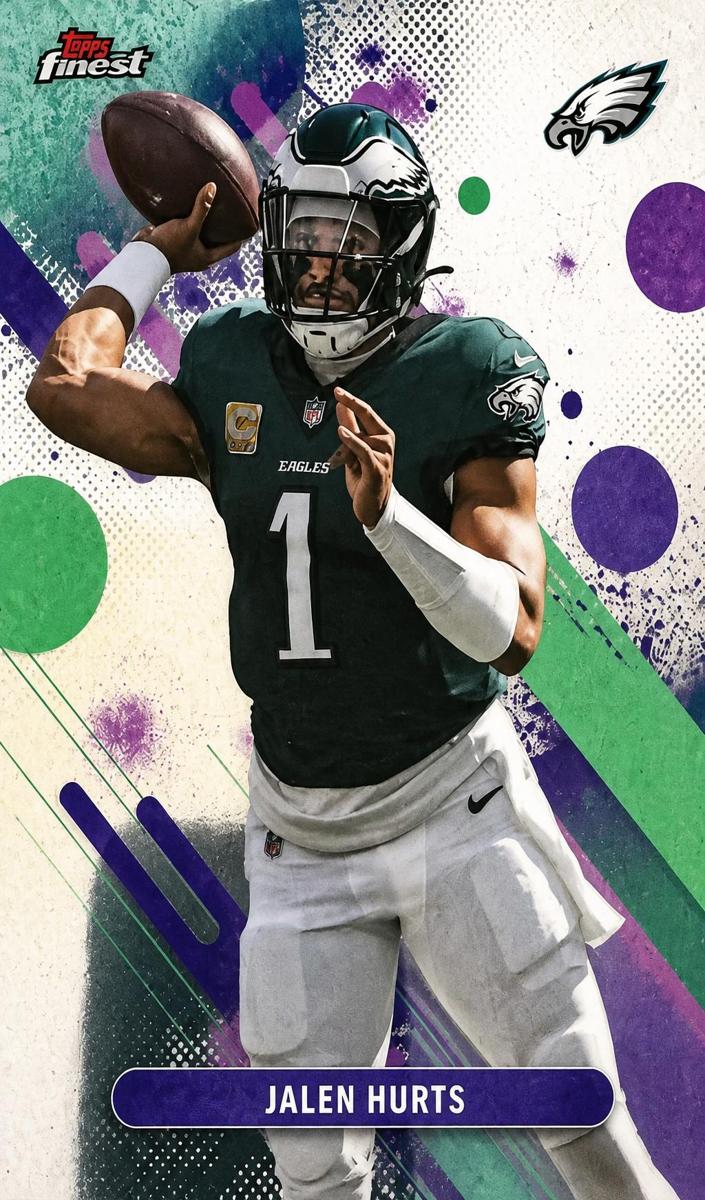 2025 Topps Finest Football Jalen Hurts #63