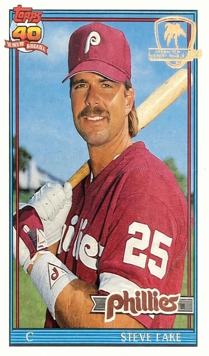1991 Topps Baseball Steve Lake #661 PSA 8.5