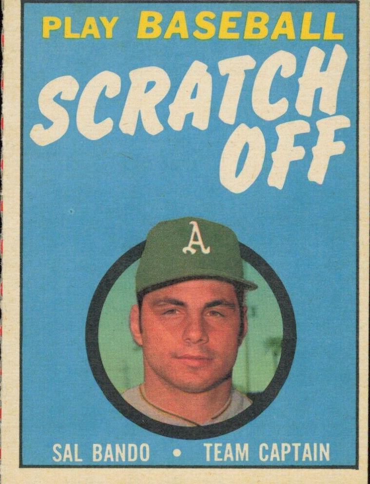 1970 Topps Scratch-Offs Baseball Sal Bando #NNO