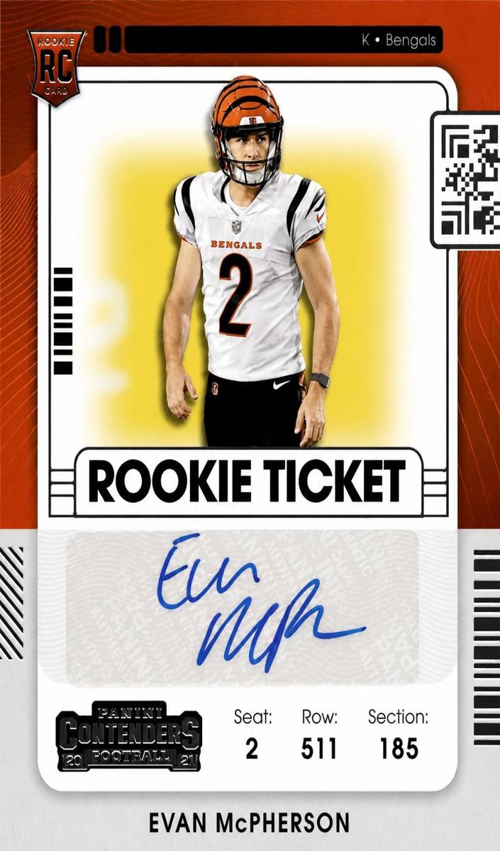 2021 Panini Contenders Football Evan McPherson #215