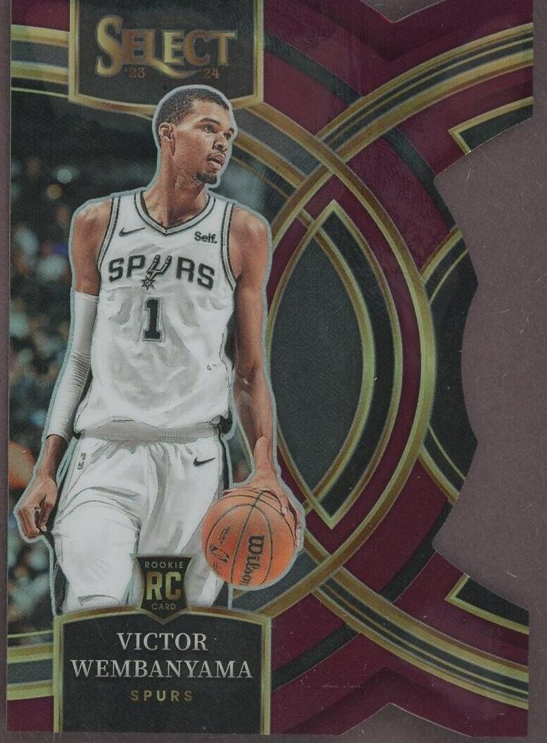 2023 Panini Select Basketball Die-Cut Maroon Victor Wembanyama #121