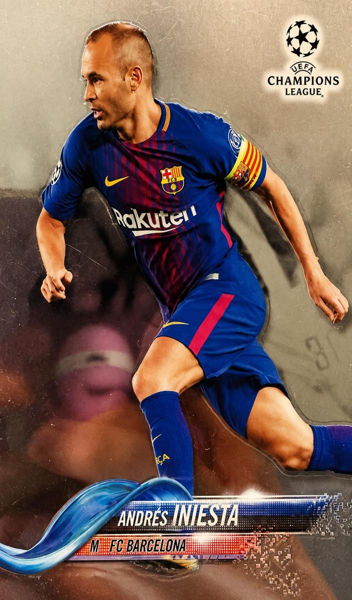 2017 Topps Chrome UEFA Champions League Soccer Andres Iniesta #94