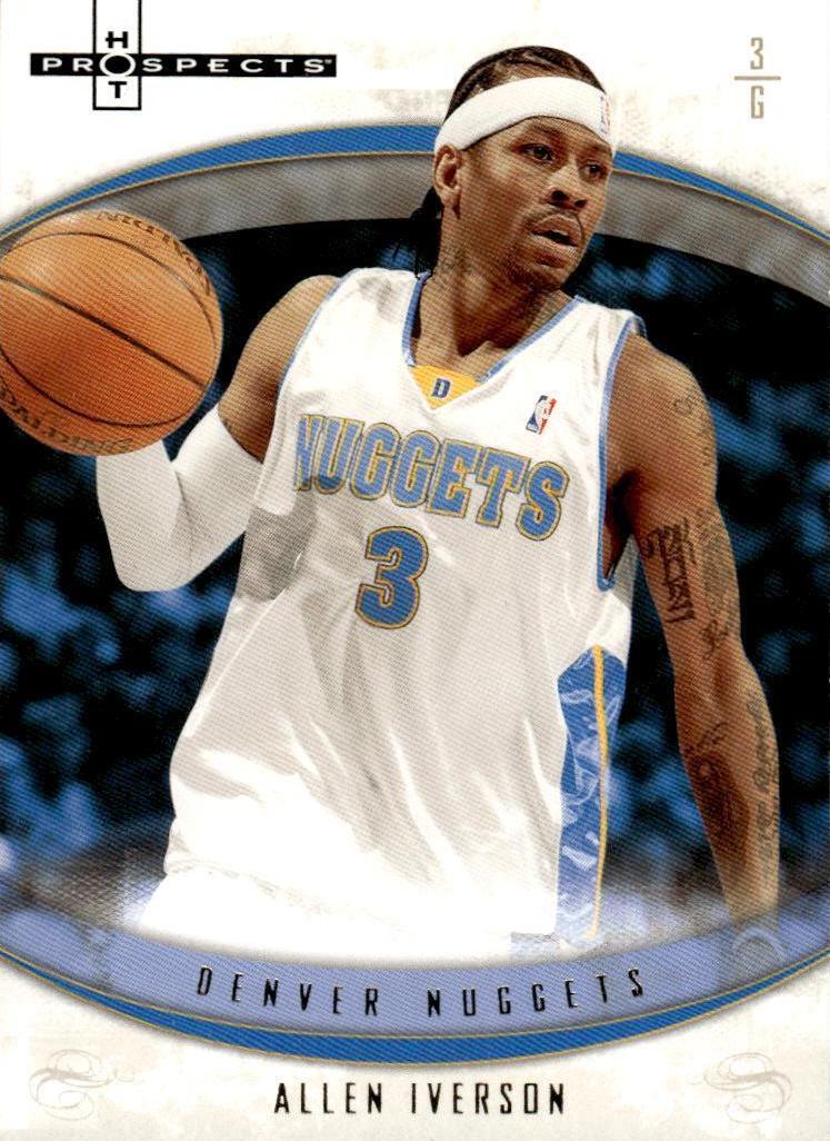 2007 Fleer Hot Prospects Basketball Allen Iverson #8 PSA 9