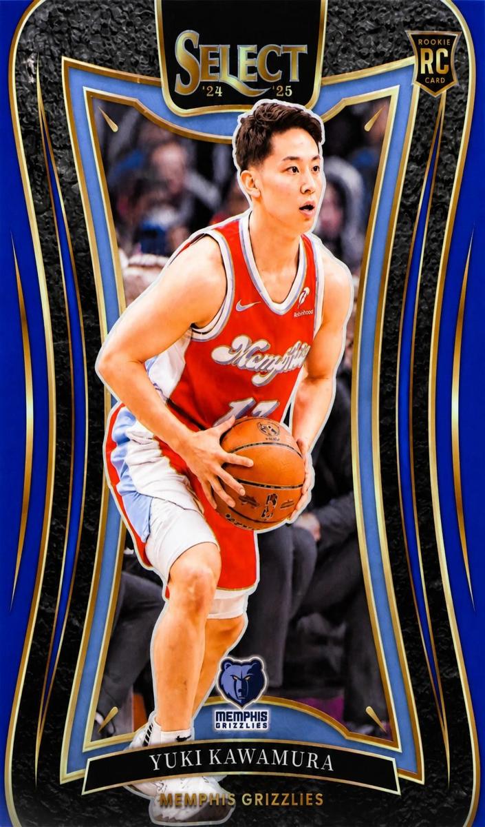 2024 Panini Select Basketball Blue Yuki Kawamura #395