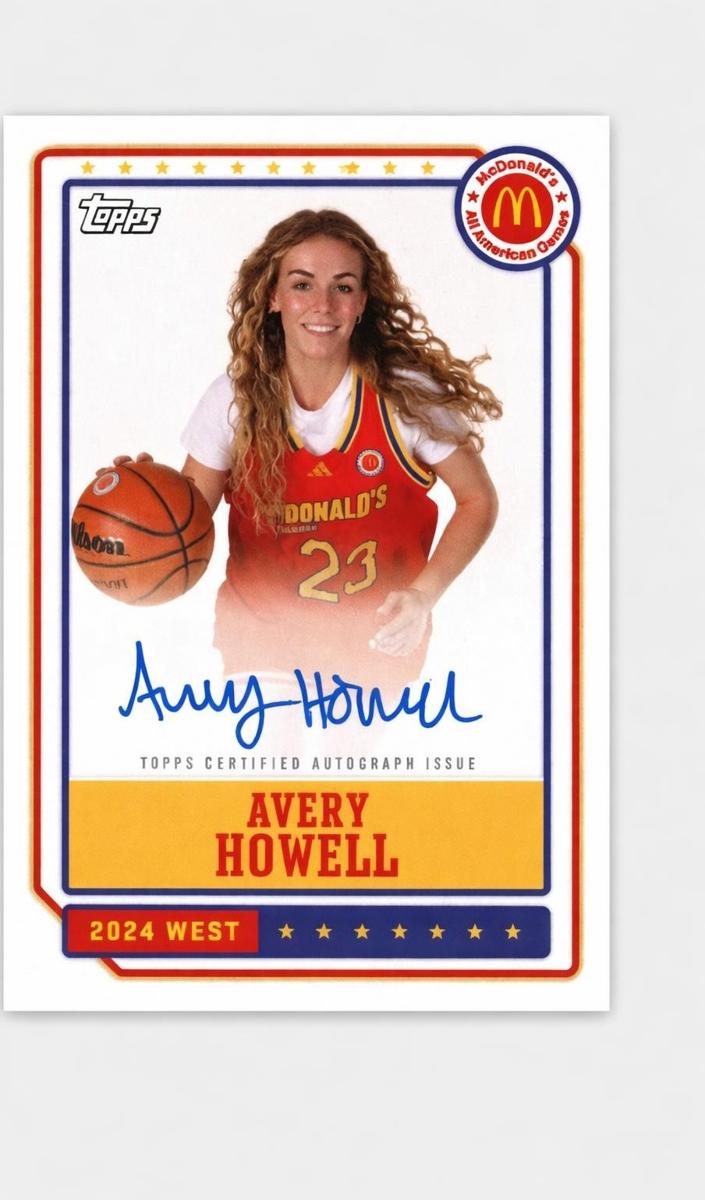2024 Topps Chrome McDonald's All American Basketball Event Autographs Avery Howell #EA-AH