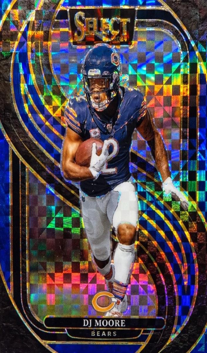 2024 Panini Select Football Blue DJ Moore #151
