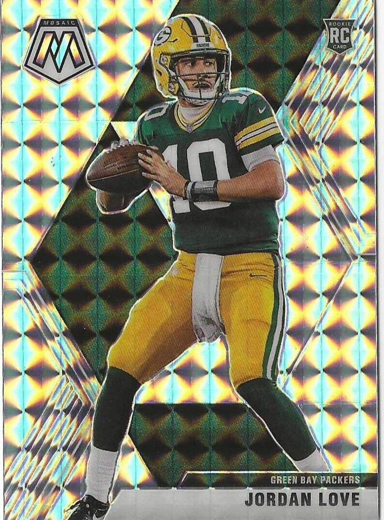 2020 Panini Mosaic Football Silver Jordan Love #211 PSA 10