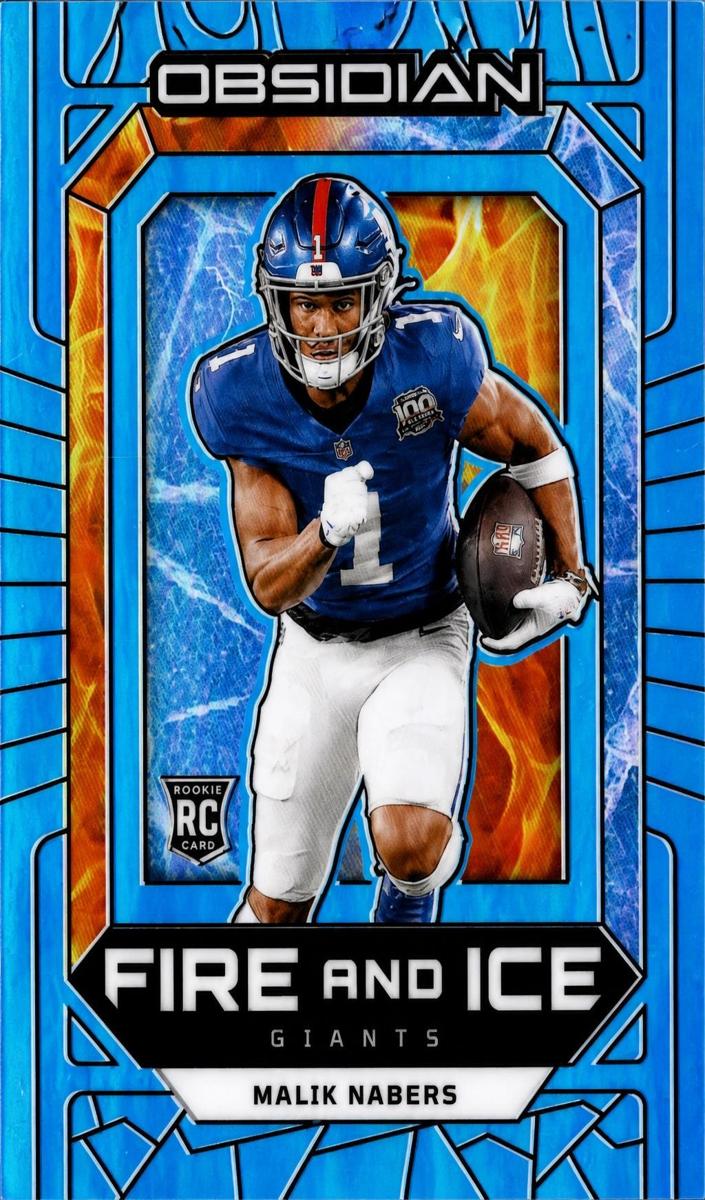 2024 Panini Obsidian Football Blue Malik Nabers #14