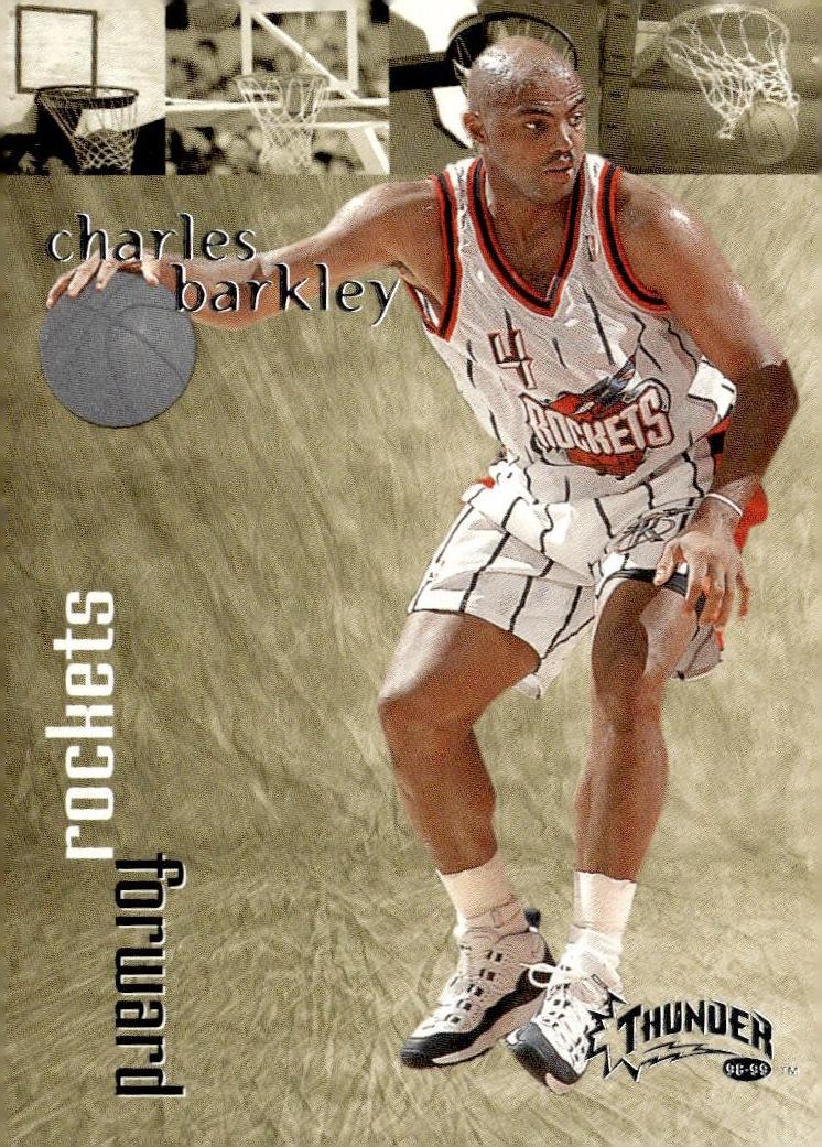 1998 Skybox Thunder Basketball Charles Barkley #75 PSA 8