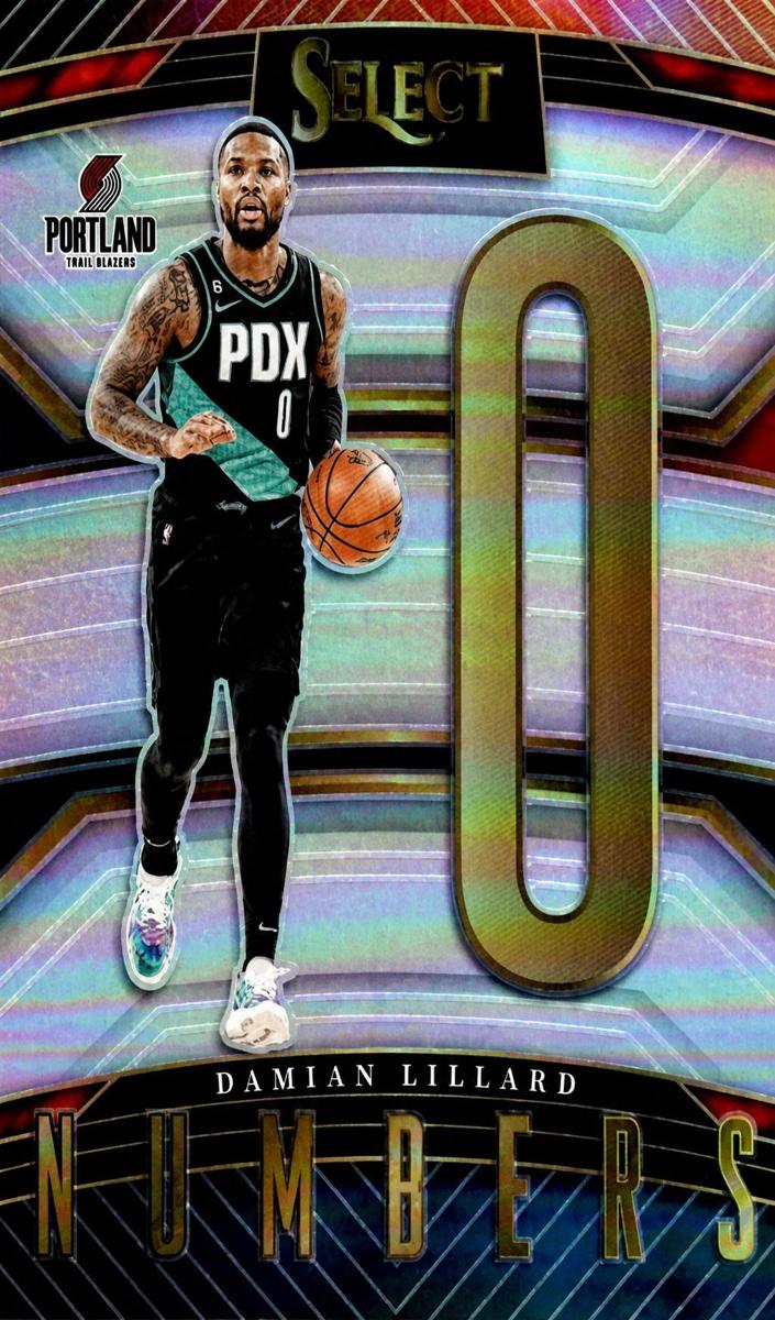 2022 Panini Select Basketball Silver Damian Lillard #17