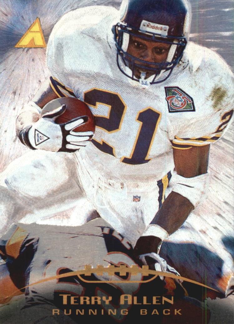 1995 Pinnacle Football Trophy Collection Terry Allen #185