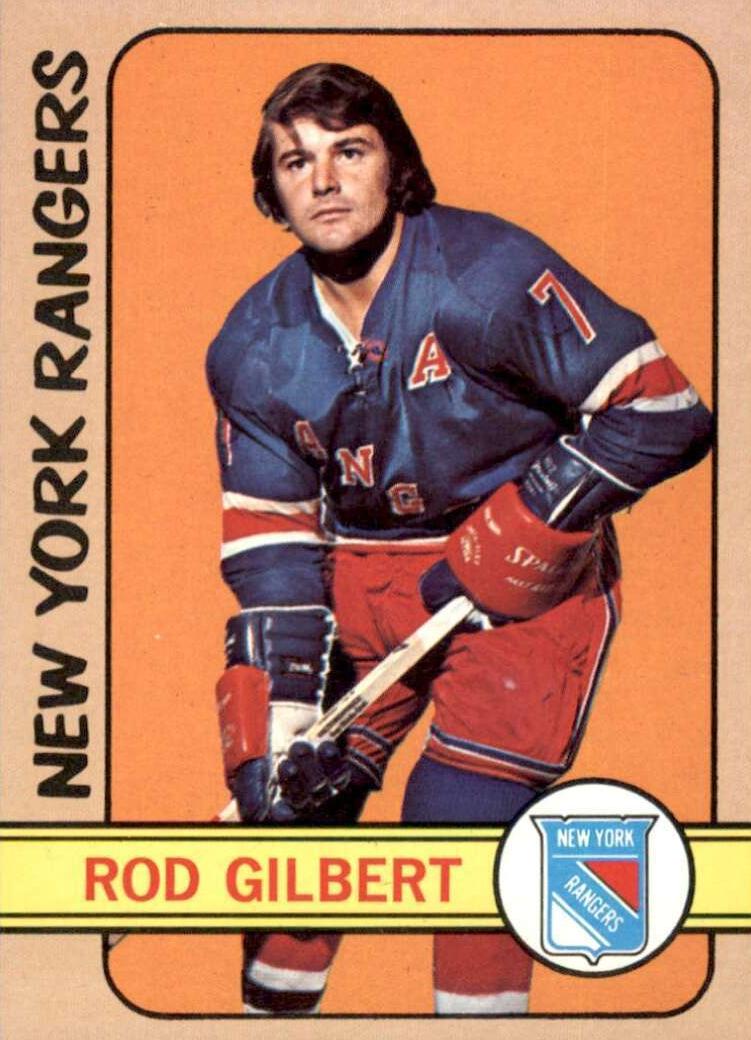 1972 Topps Hockey Rod Gilbert #80 PSA 8
