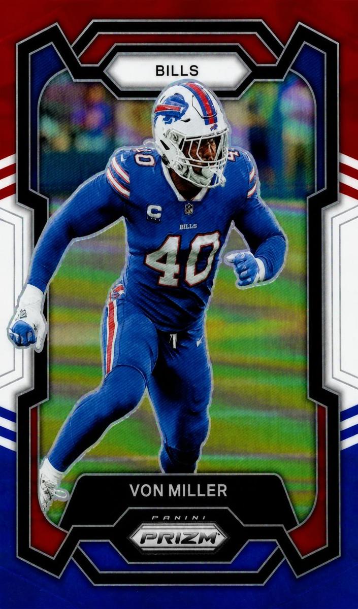2023 Panini Prizm Football Red White Blue Von Miller #36 PSA 10