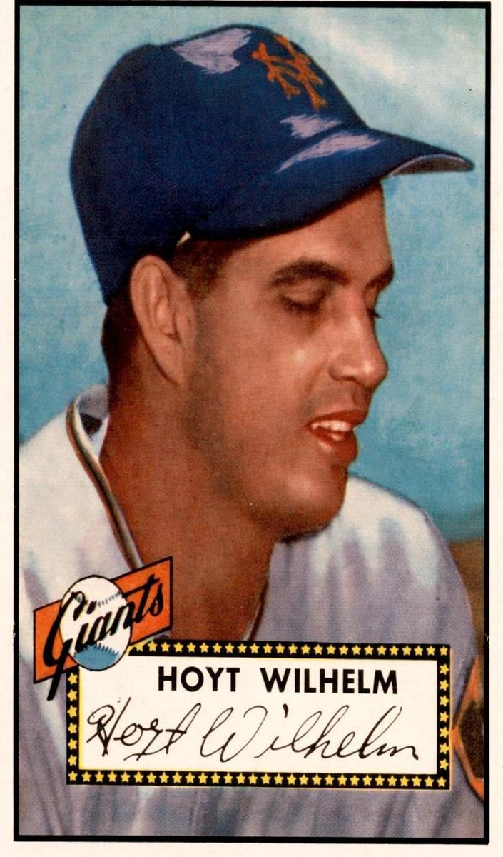 1952 Topps Baseball Hoyt Wilhelm #392