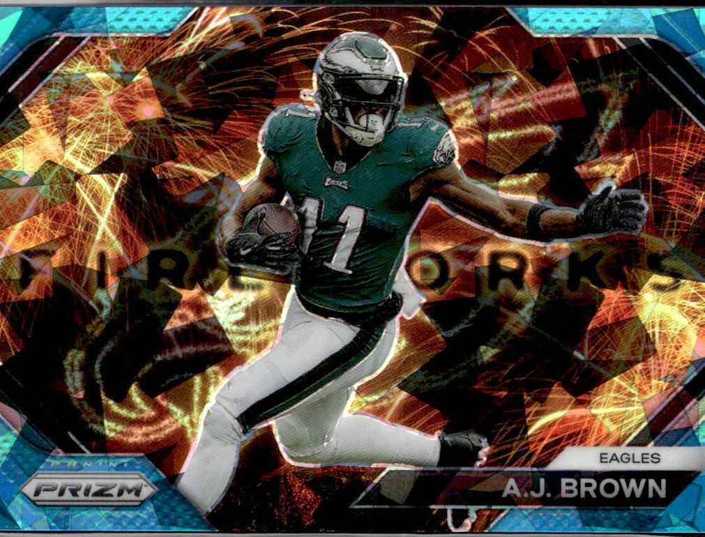 2023 Panini Prizm Football Blue Ice A.J. Brown #F-23