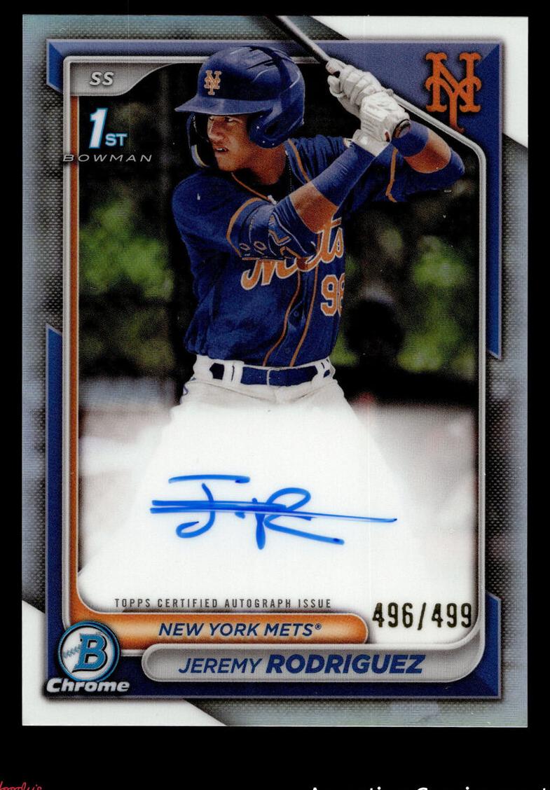 2024 Bowman Chrome Baseball Refractor Jeremy Rodriguez #CPA-JRZ